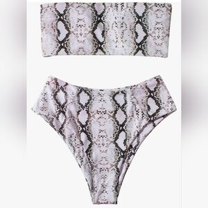 Omkagi Snake Print Bikini Set NWT ❤️❤️